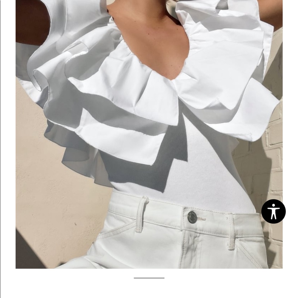 Zara poplin body suit - out of stock
